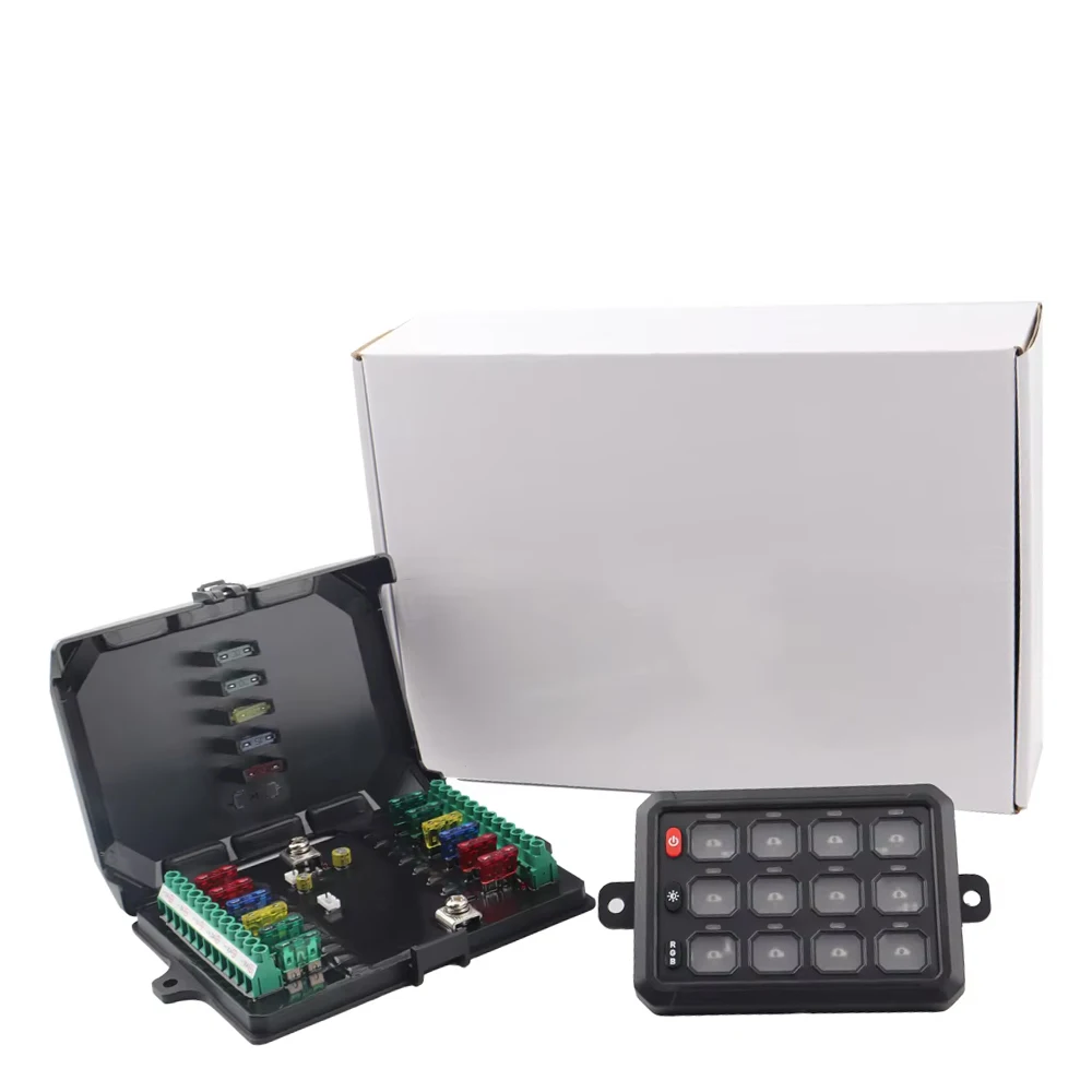 Intelligent Library 12V Switch Panel For Car 12 Gang RGB Switch Circuit Control Relay For Vehicle Jeep Pickup Boat Off-road ATV
Intelligent Library 12V Switch Panel For Car 12 Gang RGB Switch Circuit Control Relay For Vehicle Jeep Pickup Boat Off-road ATV