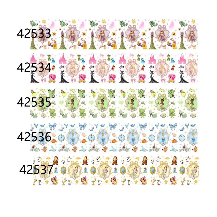 50yards Disney Princess Ribbon Printed Cartoon Grosgrain Ribbon for Hairbows Crafts Material Decoration DIY Accessories
50yards Disney Princess Ribbon Printed Cartoon Grosgrain Ribbon for Hairbows Crafts Material Decoration DIY Accessories