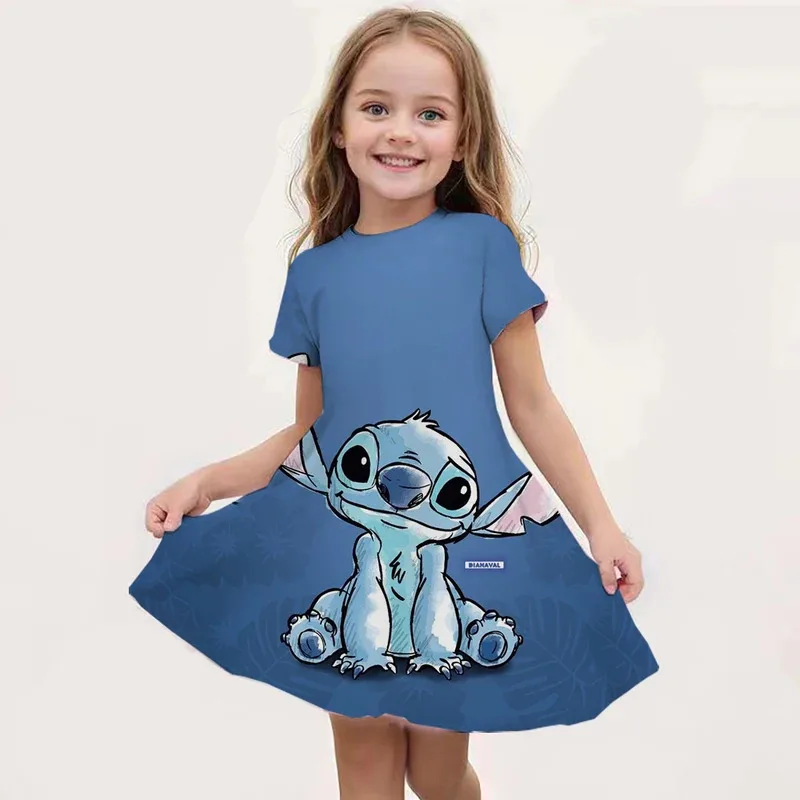 2024 New Printed Dress Cartoon Starry Baby Stitch Girls' Skirt Casual Breathable Girls' Short Sleeve Dress Children's Clothing
2024 New Printed Dress Cartoon Starry Baby Stitch Girls' Skirt Casual Breathable Girls' Short Sleeve Dress Children's Clothing