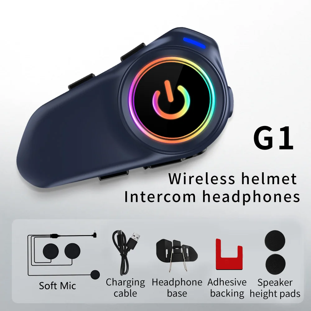 Kebidumei G1 Bluetooth5.3 мотоциклетный домофон, шлем, гарнитура с шумоподавлением, громкая связь, водонепроницаемый наушник для 2 гонщиков
Kebidumei G1 Bluetooth5.3 мотоциклетный домофон, шлем, гарнитура с шумоподавлением, громкая связь, водонепроницаемый наушник для 2 гонщиков