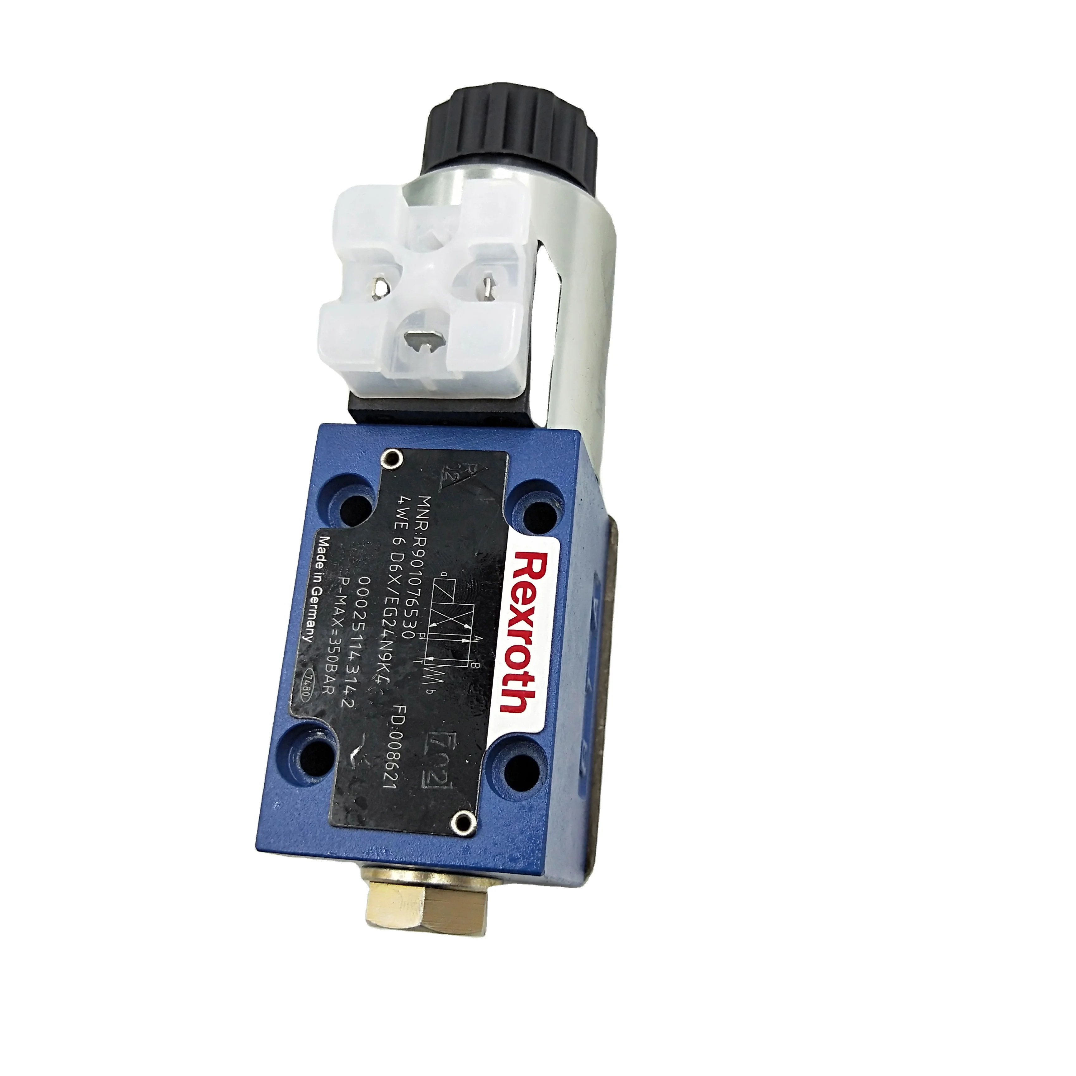 Zhenyuan 4WE6 4WE6D 4WE6D6 4WE6D6X solenoid directional valve 4WE-6-D6X/0FEG24N9K4 R900567512
Zhenyuan 4WE6 4WE6D 4WE6D6 4WE6D6X solenoid directional valve 4WE-6-D6X/0FEG24N9K4 R900567512