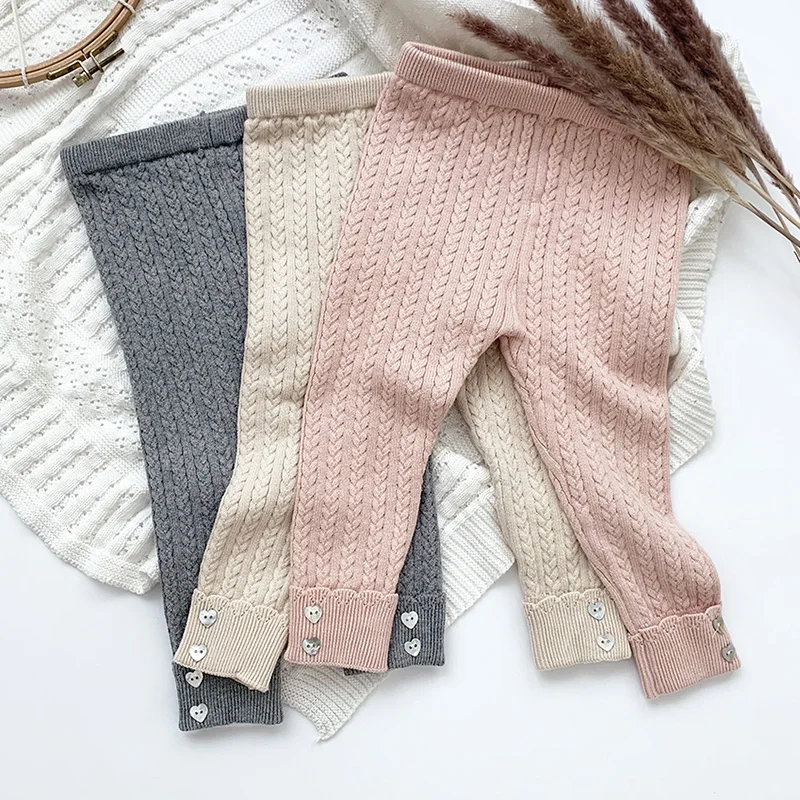 Kids Pant Solid Color Knitting Leggings Children Elastic Waist Trousers Spring Autumn Baby Girls Knitting Pants
Kids Pant Solid Color Knitting Leggings Children Elastic Waist Trousers Spring Autumn Baby Girls Knitting Pants
