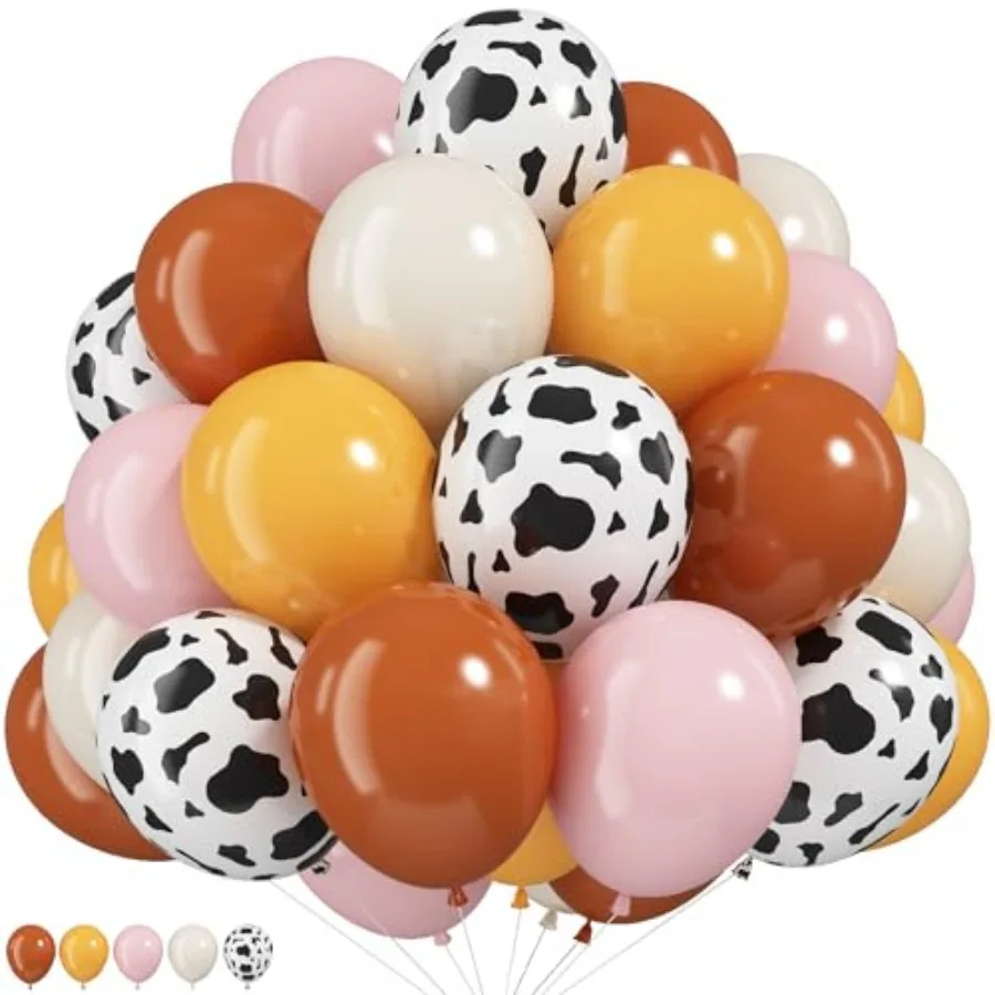 Cow Print Balloons, 12 Inch Retro and Sand White Balloons for Story Theme Farm Country Wild Western girls Rodeo Baby Shower Bir
Cow Print Balloons, 12 Inch Retro and Sand White Balloons for Story Theme Farm Country Wild Western girls Rodeo Baby Shower Bir