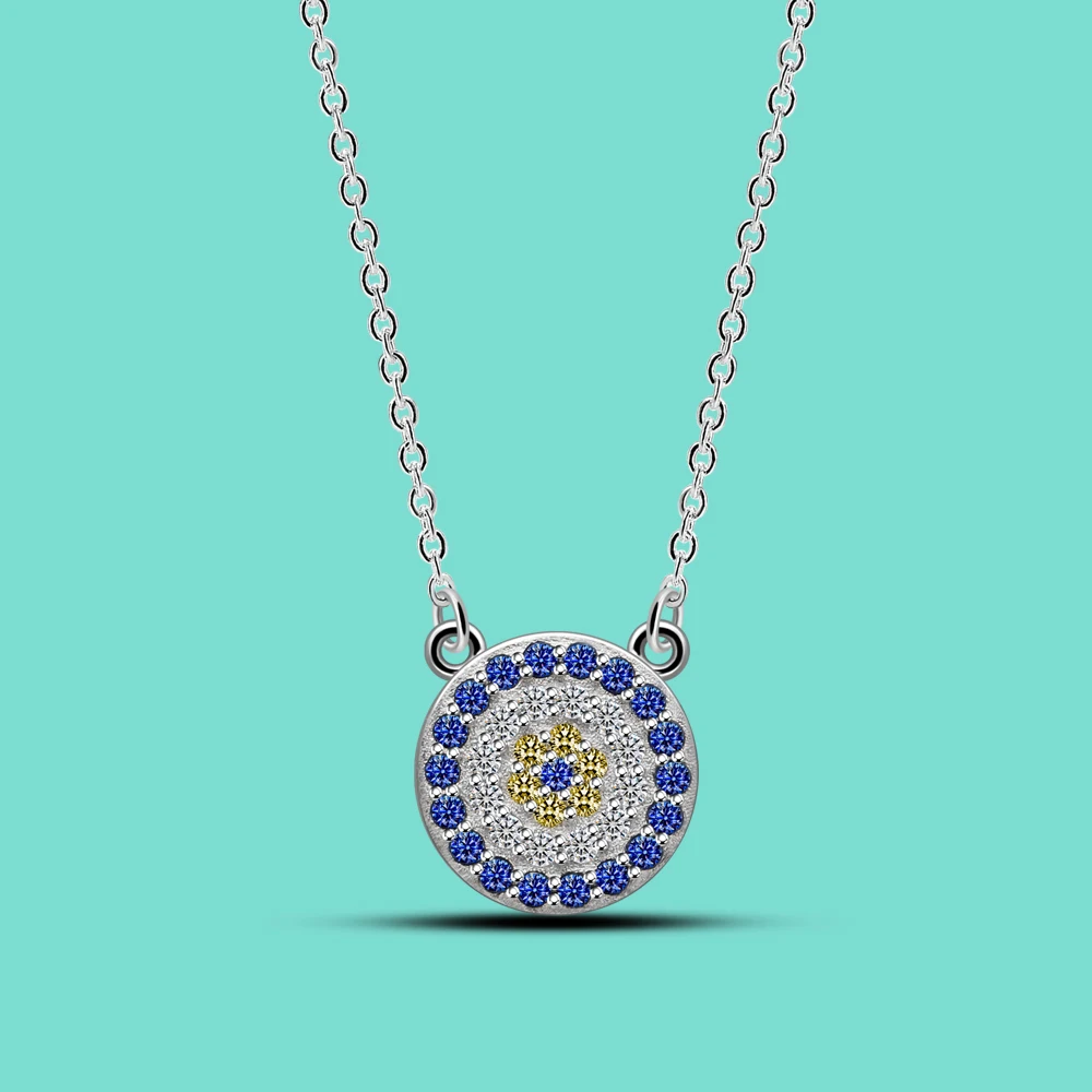 Classic CZ Cubic Zirconia Devil's Eye Pendant Necklace 925 Sterling Silver Women's Jewelry Necklace 18'' Anniversary Gift
Classic CZ Cubic Zirconia Devil's Eye Pendant Necklace 925 Sterling Silver Women's Jewelry Necklace 18'' Anniversary Gift