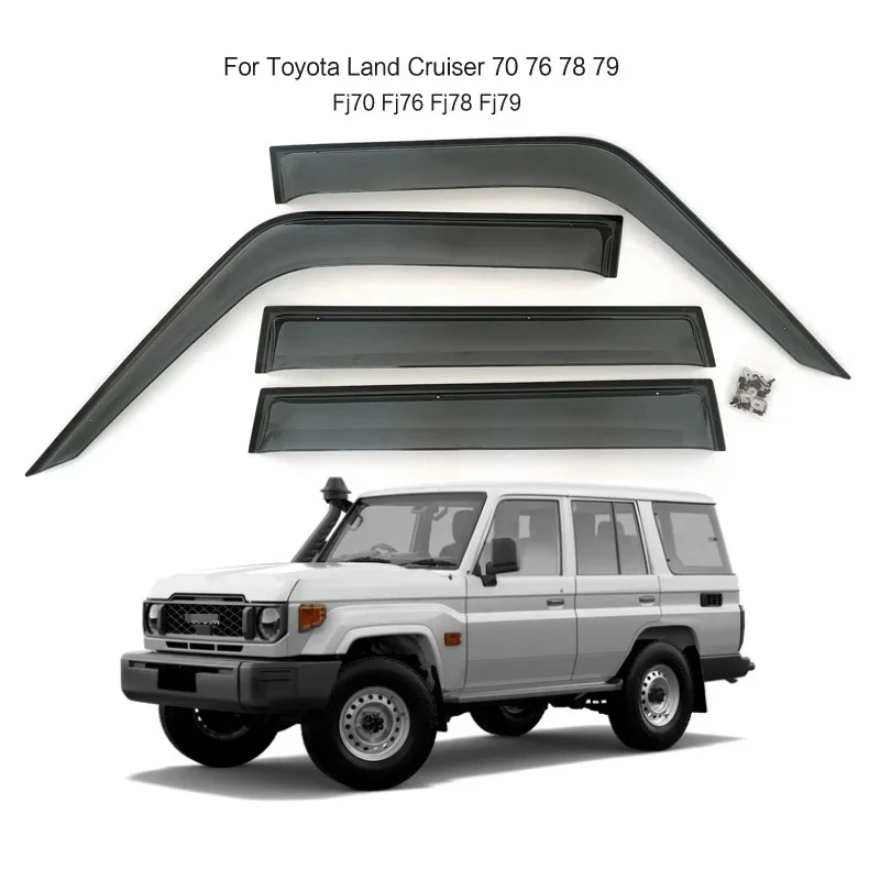 For Toyota Land Cruiser 70 Series LC76 78 j79 Accessories Door Window Deflector Rain Guard Weather Visor
For Toyota Land Cruiser 70 Series LC76 78 j79 Accessories Door Window Deflector Rain Guard Weather Visor
