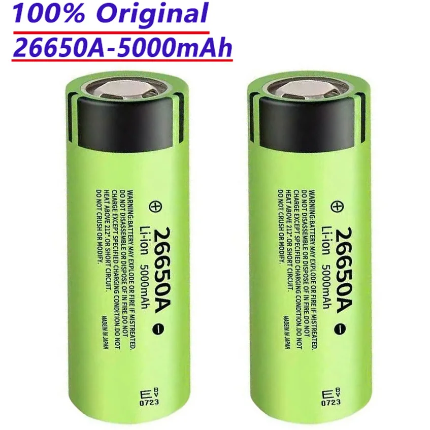 100% original 26650 20A rechargeable battery 26650A. 3.7V 5000mAh. Suitable for various lithium battery products.
100% original 26650 20A rechargeable battery 26650A. 3.7V 5000mAh. Suitable for various lithium battery products.