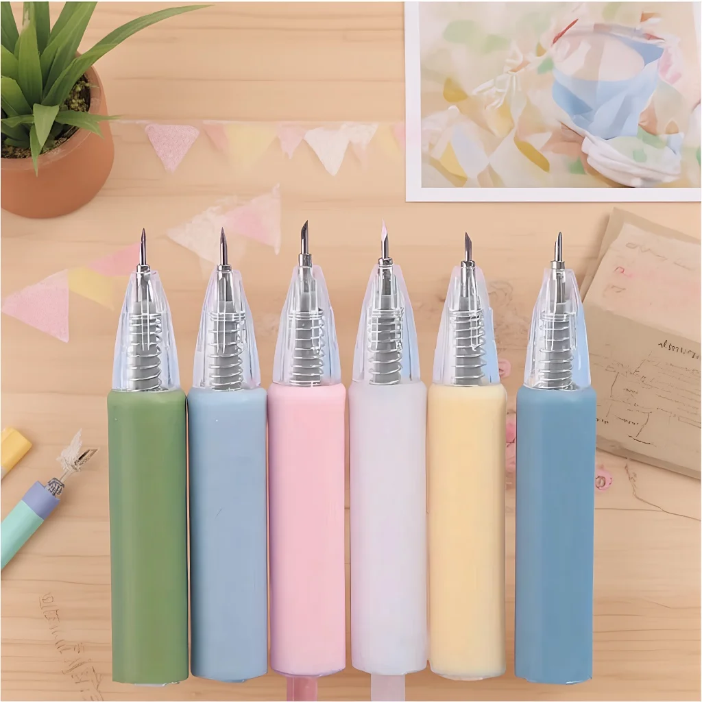Precision Art Pen Knife - Ultra Sharp for Stickers Scissors Pressure
Precision Art Pen Knife - Ultra Sharp for Stickers Scissors Pressure