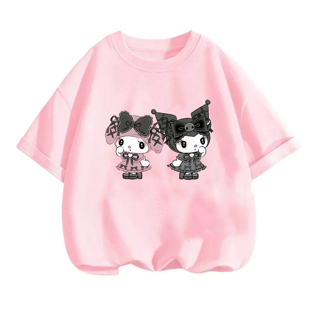 Футболка My Melody Kuromi, детская футболка с мультяшным принтом, футболка с короткими рукавами и графическим рисунком, летняя повседневная одежда, топ Kawaii, манга, рубашка
Футболка My Melody Kuromi, детская футболка с мультяшным принтом, футболка с короткими рукавами и графическим рисунком, летняя повседневная одежда, топ Kawaii, манга, рубашка