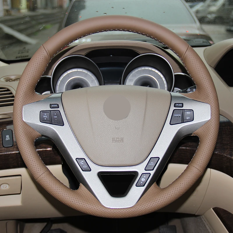 Изготовленная на заказ автомобильная оплетка на чехле на руль для Honda Acura MDX 2009-2012, салон автомобиля, ручное шитье, чехол на колесо автомобиля 
Изготовленная на заказ автомобильная оплетка на чехле на руль для Honda Acura MDX 2009-2012, салон автомобиля, ручное шитье, чехол на колесо автомобиля