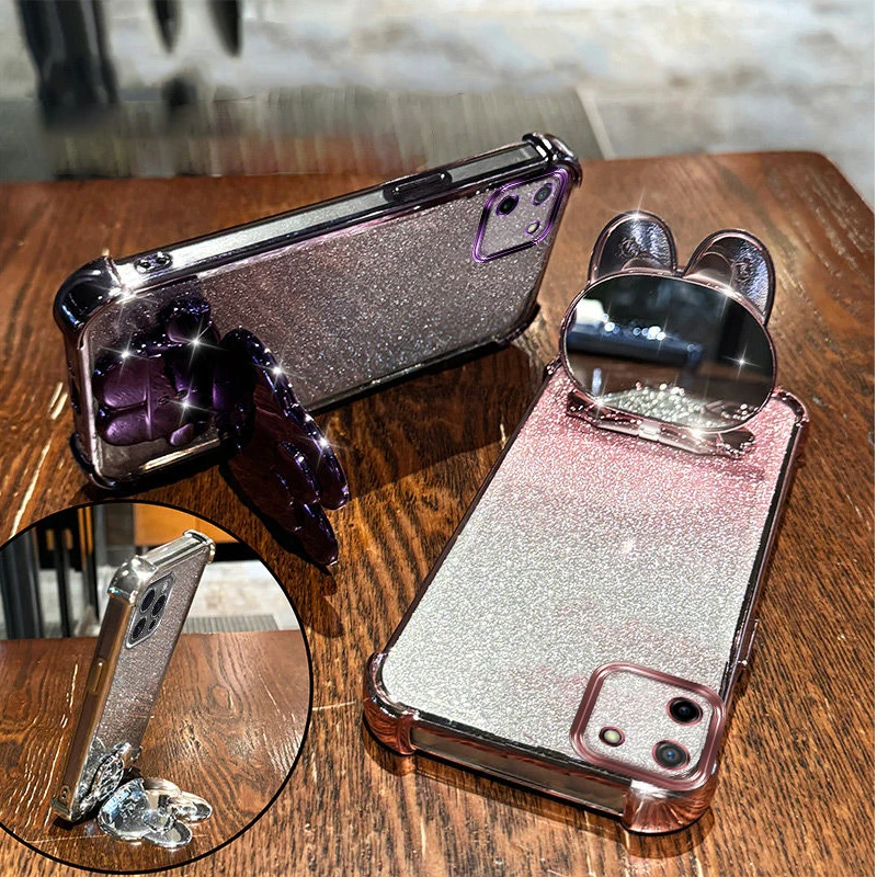 C11 Soft Case For Realme C11 C20A C21Y C25Y C30s C31 C33 C35 C17 C2 C1 Glitter Rabbit Makeup Mirror Holder Bracelet Bumper Cover
C11 Soft Case For Realme C11 C20A C21Y C25Y C30s C31 C33 C35 C17 C2 C1 Glitter Rabbit Makeup Mirror Holder Bracelet Bumper Cover