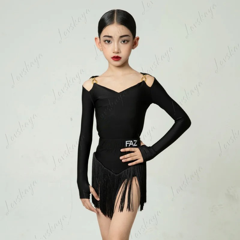 Детский костюм для латиноамериканских танцев, наряд для тренировок и выступлений для девочек, детская сценическая одежда
Детский костюм для латиноамериканских танцев, наряд для тренировок и выступлений для девочек, детская сценическая одежда