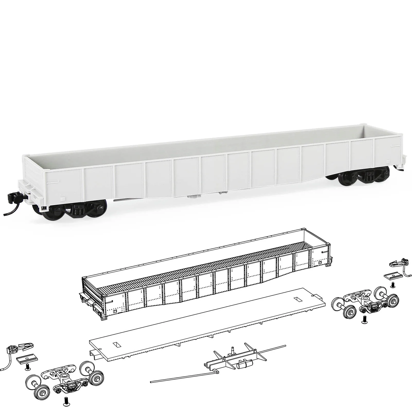 Evemodel HO масштаб 1:87 53 фута низкосторонняя гондола автомобиль разобранная железнодорожная вагон пластиковые колеса C8743JJ
Evemodel HO масштаб 1:87 53 фута низкосторонняя гондола автомобиль разобранная железнодорожная вагон пластиковые колеса C8743JJ