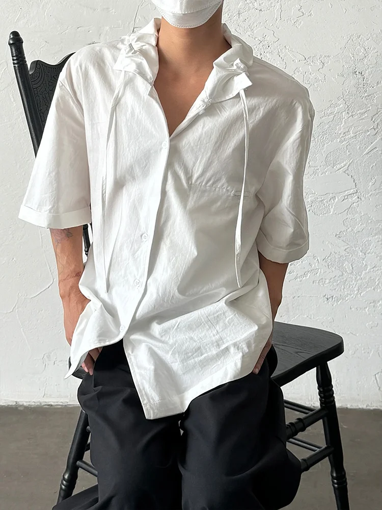 Loose Fit Pure Color Short Sleeve Shirt with Sash Versatile Basic Design Breathable Polyester Fiber Youthful Summer Shirt
Loose Fit Pure Color Short Sleeve Shirt with Sash Versatile Basic Design Breathable Polyester Fiber Youthful Summer Shirt