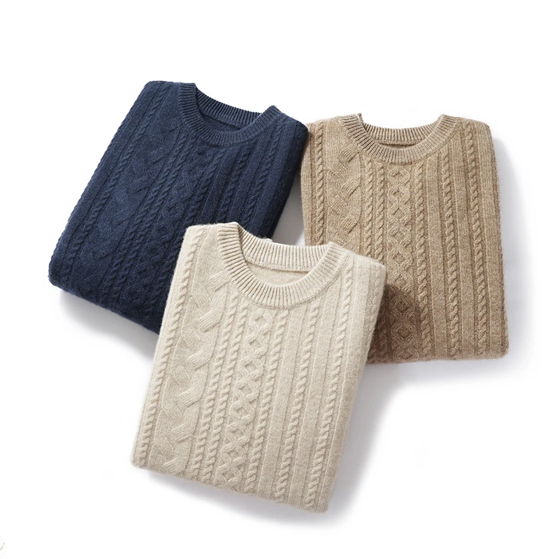 100% Pure Cashmere Men's Sweater O-Neck Pullovers Youth Leisure Long Sleeve Shirts Autumn Winter High-End Plus-Size jacket
100% Pure Cashmere Men's Sweater O-Neck Pullovers Youth Leisure Long Sleeve Shirts Autumn Winter High-End Plus-Size jacket