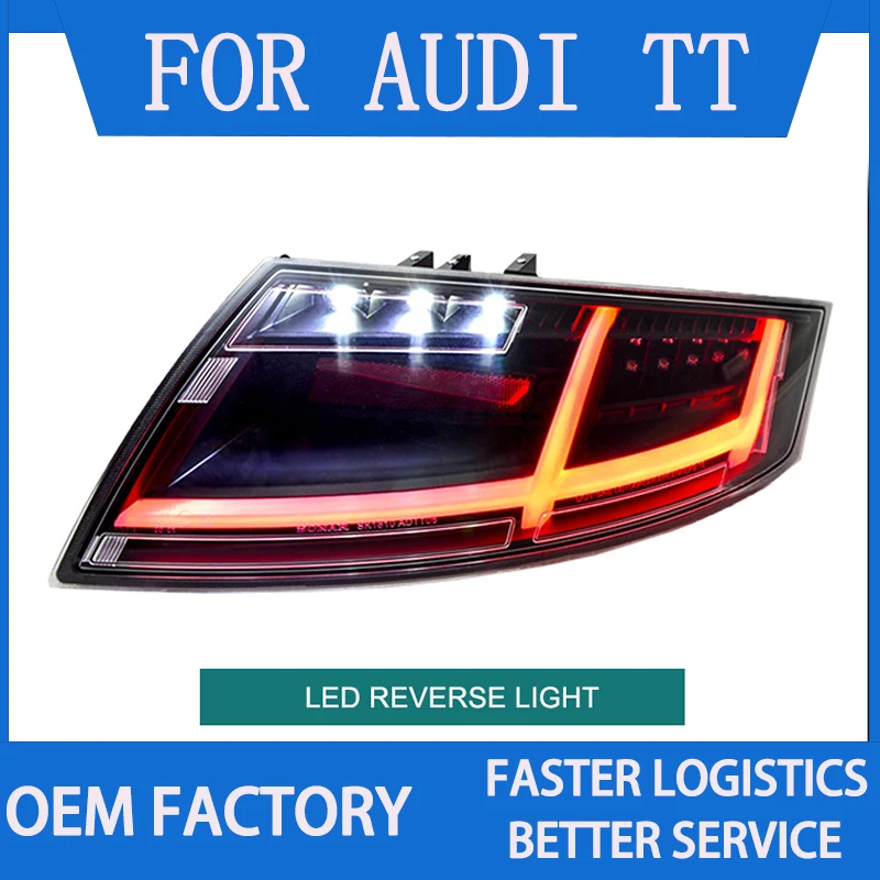 1 пара задних фонарей в сборе для AUDI TT 2006-2013, задние фонари Plug and Play, светодиодные задние фонари заднего хода, поворотного тормоза
1 пара задних фонарей в сборе для AUDI TT 2006-2013, задние фонари Plug and Play, светодиодные задние фонари заднего хода, поворотного тормоза