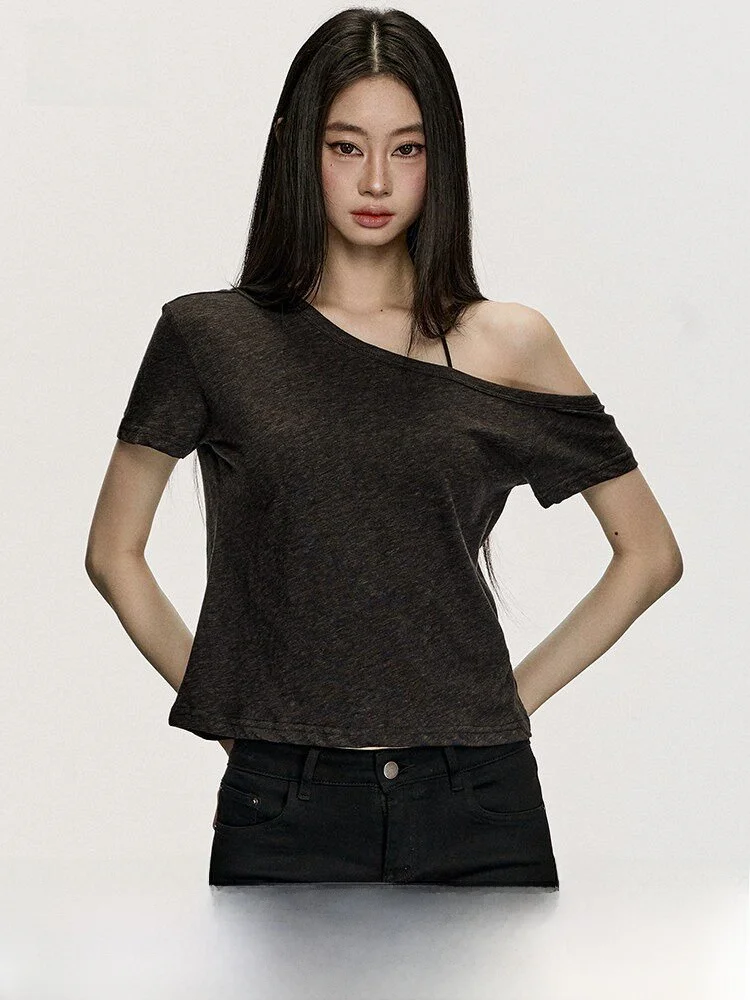 Anna Aneae Silk Cotton Cloud Me ort Sve T-irt Women Summer Hot Girl oulder Bared Slim Fit Top Moisture ng
Anna Aneae Silk Cotton Cloud Me ort Sve T-irt Women Summer Hot Girl oulder Bared Slim Fit Top Moisture ng