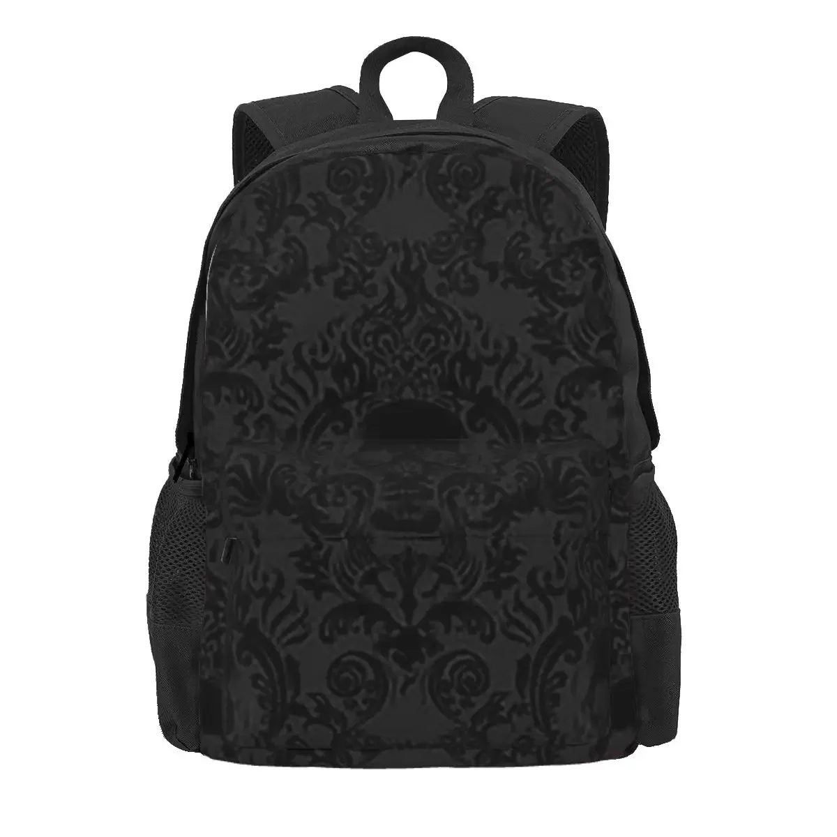 Goth Gothic Black Skull Damask Pattern Backpack Daypack Large Capacity Children BookBag School Bag Shoulder Bags for Men Women
Goth Gothic Black Skull Damask Pattern Backpack Daypack Large Capacity Children BookBag School Bag Shoulder Bags for Men Women