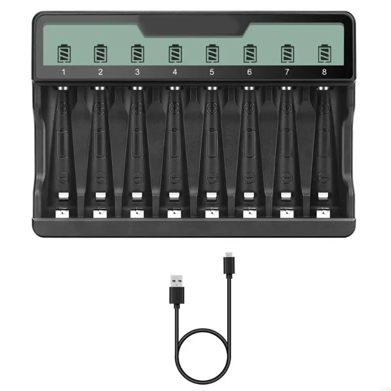 G8DB надежные 8-слот-зарядные устройства с интерфейсами Type-C & USB для AAA AA NIMH
G8DB надежные 8-слот-зарядные устройства с интерфейсами Type-C & USB для AAA AA NIMH