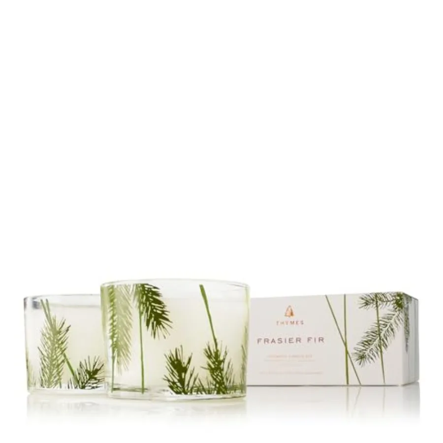 Frasier Fir Pine Needle Candle Set Scented Candles with Notes of Crisp Siberian Fir, Cedarwood and Sandalwood - Seasonal Home D
Frasier Fir Pine Needle Candle Set Scented Candles with Notes of Crisp Siberian Fir, Cedarwood and Sandalwood - Seasonal Home D
