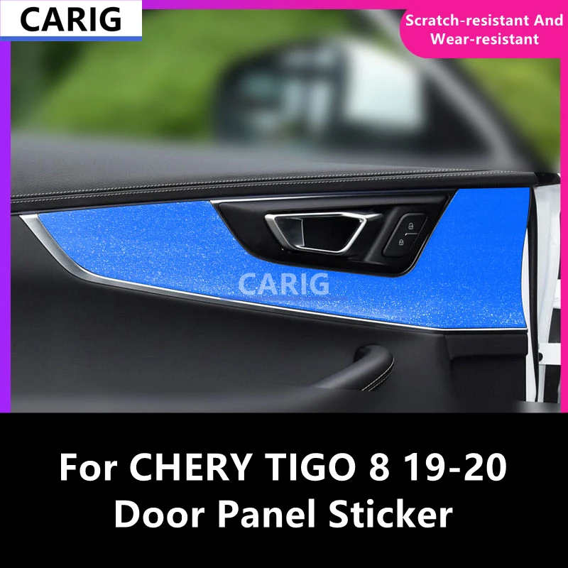 Наклейка на дверную панель для CHERY TIGGO 8 19-20, защитная пленка из углеродного волокна с узором, аксессуары для модификации интерьера
Наклейка на дверную панель для CHERY TIGGO 8 19-20, защитная пленка из углеродного волокна с узором, аксессуары для модификации интерьера