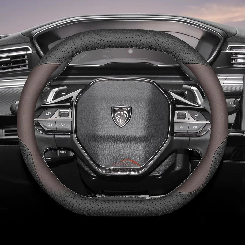 35cm 38cm Leather Car Steering Wheel Cover for Peugeot 5008 408 308 Rifter e-Expert Expert e-Traveller Landtrek Accessories
35cm 38cm Leather Car Steering Wheel Cover for Peugeot 5008 408 308 Rifter e-Expert Expert e-Traveller Landtrek Accessories