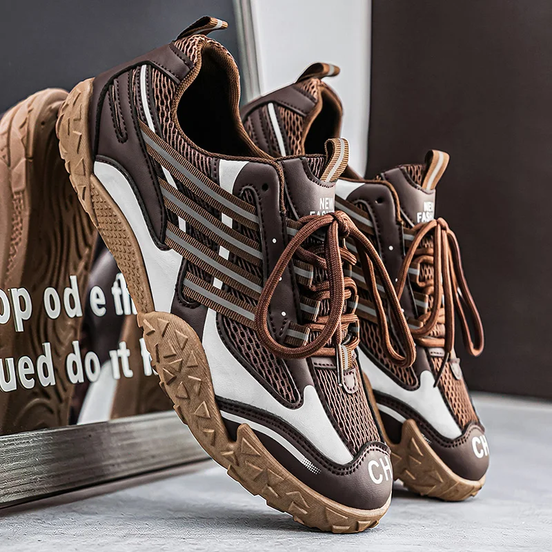 Men Mesh Sneakers Flat Sole Comfortable Breathable Man Running Shoes 2026 Autumn Brown Male Leisure Shoes Solid Colour Footwears
Men Mesh Sneakers Flat Sole Comfortable Breathable Man Running Shoes 2026 Autumn Brown Male Leisure Shoes Solid Colour Footwears