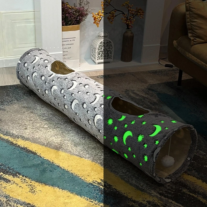 H55A Cats Tunnel Tube 2 Way Collapsible Kitten Tunnels Toy for Indoor Cats Small Pet Tube Toy for Hide-and-Seek 47" Long
H55A Cats Tunnel Tube 2 Way Collapsible Kitten Tunnels Toy for Indoor Cats Small Pet Tube Toy for Hide-and-Seek 47" Long