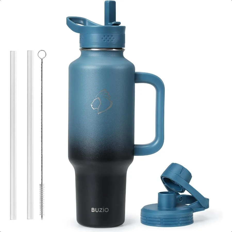 40 oz Tumbler with Handle and Straw Stainl Steel Insulated Water Bottle Fits in Cup Holder with Straw Spout Lid LeakProof BPAFr
40 oz Tumbler with Handle and Straw Stainl Steel Insulated Water Bottle Fits in Cup Holder with Straw Spout Lid LeakProof BPAFr