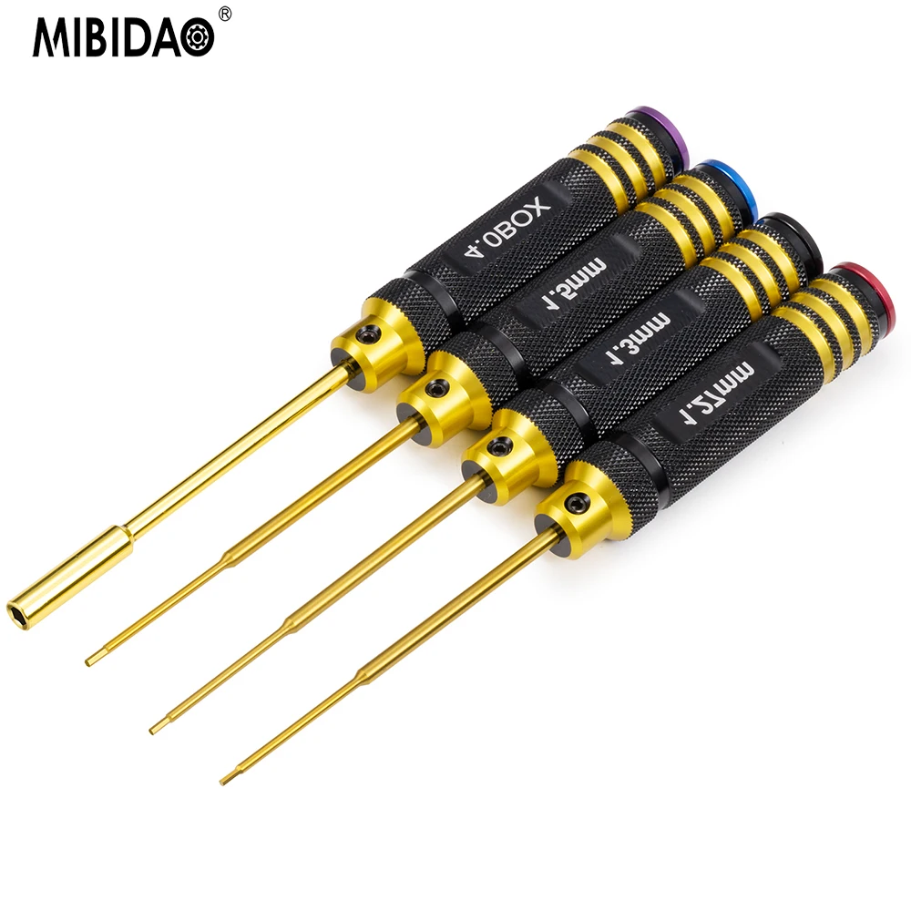 MIBIDAO 4pcs/set 1.27/1.3/1.5/4.0mm Hexagon Screwdriver Screw Driver Tool Kit For 1/24 Axial SCX24 1/18 TRX4-M Rc Model Car
MIBIDAO 4pcs/set 1.27/1.3/1.5/4.0mm Hexagon Screwdriver Screw Driver Tool Kit For 1/24 Axial SCX24 1/18 TRX4-M Rc Model Car
