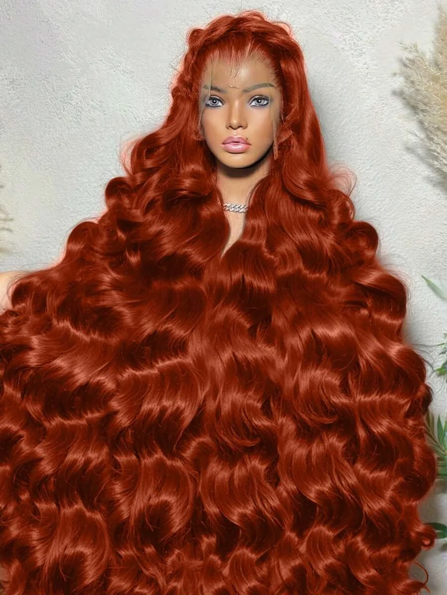 Orange Ginger Lace Front Wig Body Wave Human Hair 30 Inch 13x4 13x6 HD Lace Frontal #350 Orange Peruvian Human Hair Wigs
Orange Ginger Lace Front Wig Body Wave Human Hair 30 Inch 13x4 13x6 HD Lace Frontal #350 Orange Peruvian Human Hair Wigs
