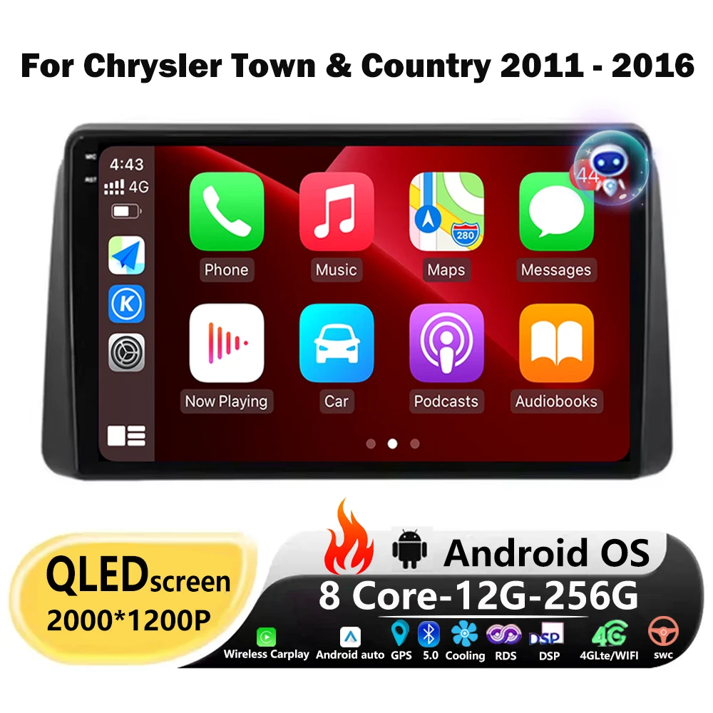 Автомобильный радиоприемник GPS, мультимедийный видеоплеер, стерео для Chrysler Town & Country 2011-2016, Android 16, автоматический головное устройство, Bluetooth DSP, WIFI
Автомобильный радиоприемник GPS, мультимедийный видеоплеер, стерео для Chrysler Town & Country 2011-2016, Android 16, автоматический головное устройство, Bluetooth DSP, WIFI