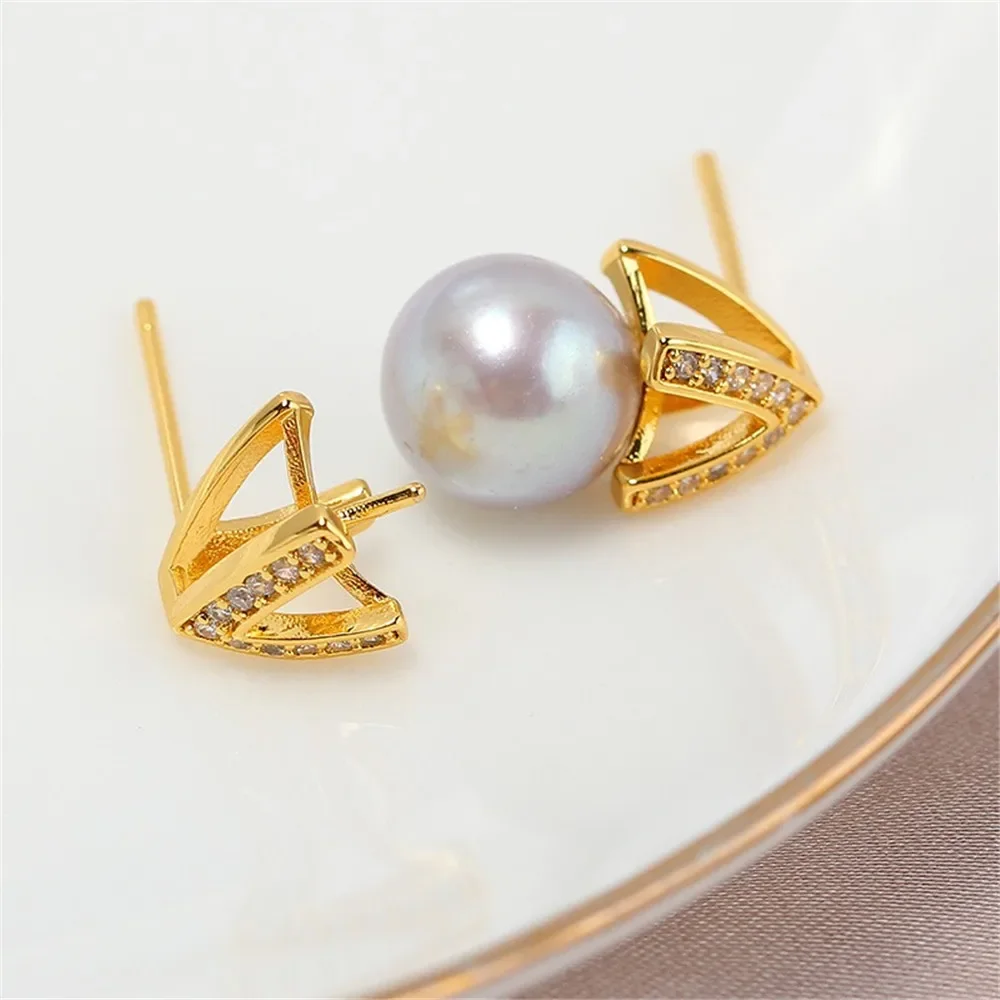 Gold Plated Pearl Earring Settings, DIY Jewelry Making Supplies, Blank Ear Stud Bases for Handmade Accessories, 1pair No Pearl
Gold Plated Pearl Earring Settings, DIY Jewelry Making Supplies, Blank Ear Stud Bases for Handmade Accessories, 1pair No Pearl