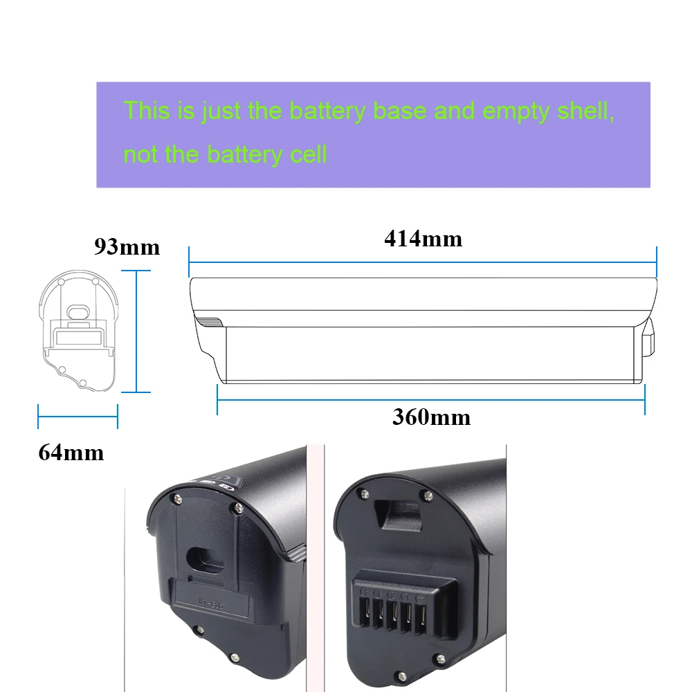 36V 48V Battery bracket Ebike Battery Box for 10S4P 10S5P 13S4P e-bike battery box without battery cells
36V 48V Battery bracket Ebike Battery Box for 10S4P 10S5P 13S4P e-bike battery box without battery cells