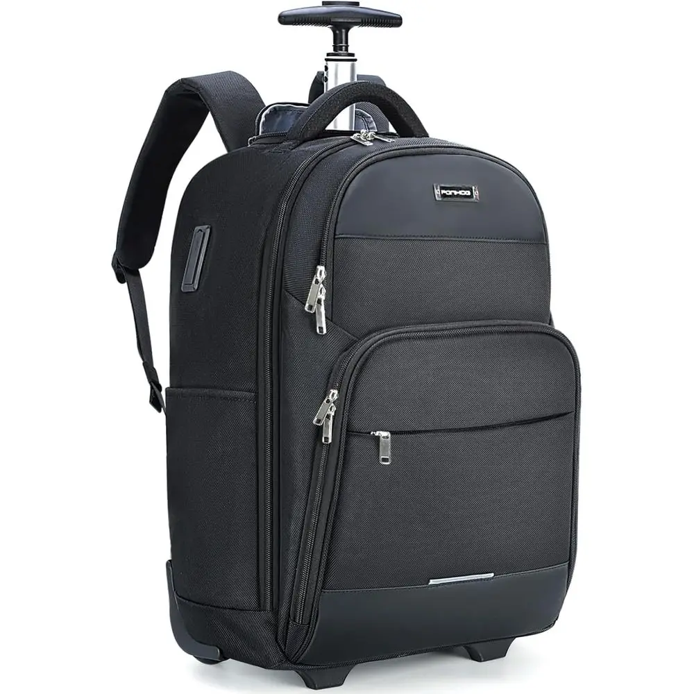 30L Rolling Laptop Backpack with Wheels, 15.6 Carry-On Luggage, USB Charging Port, Approved Personal Item for Men & Women
30L Rolling Laptop Backpack with Wheels, 15.6 Carry-On Luggage, USB Charging Port, Approved Personal Item for Men & Women
