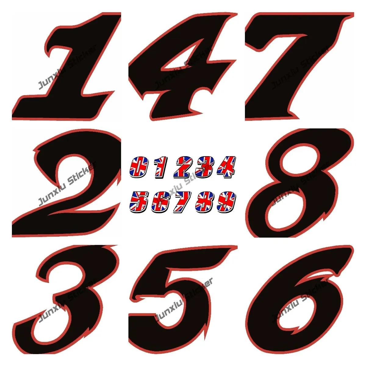 UK UNITED KINGDOM FLAG Stickers Racing Numbers 0123456789 Car Decal for Motocross Moto Auto ATV BIKE Decor Car Accessories
UK UNITED KINGDOM FLAG Stickers Racing Numbers 0123456789 Car Decal for Motocross Moto Auto ATV BIKE Decor Car Accessories