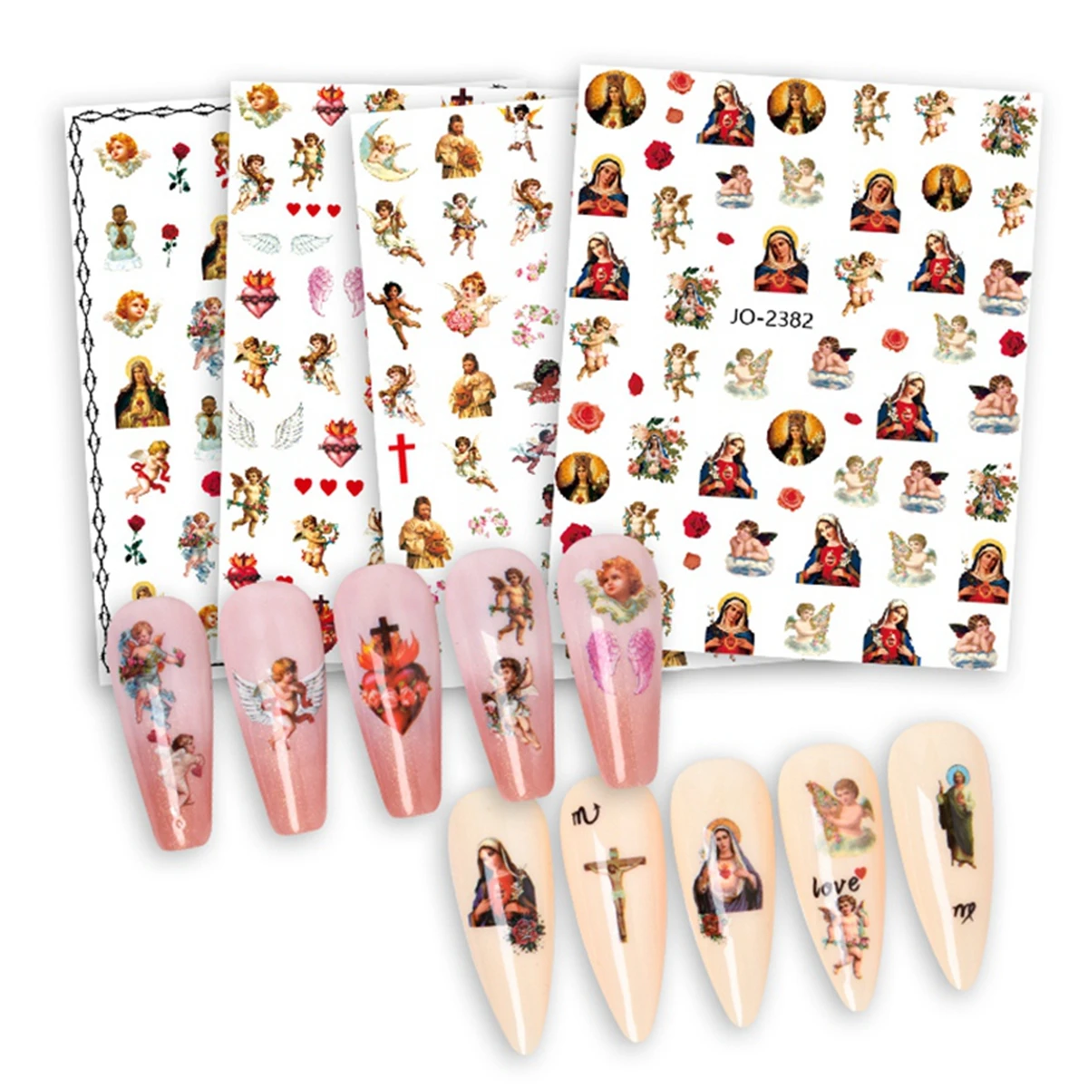 Women Nail Art Sticker New Female Deity Pattern INS Style Retro Cupid Angel Wings Nail Decal Nail DIY Decoration
Women Nail Art Sticker New Female Deity Pattern INS Style Retro Cupid Angel Wings Nail Decal Nail DIY Decoration