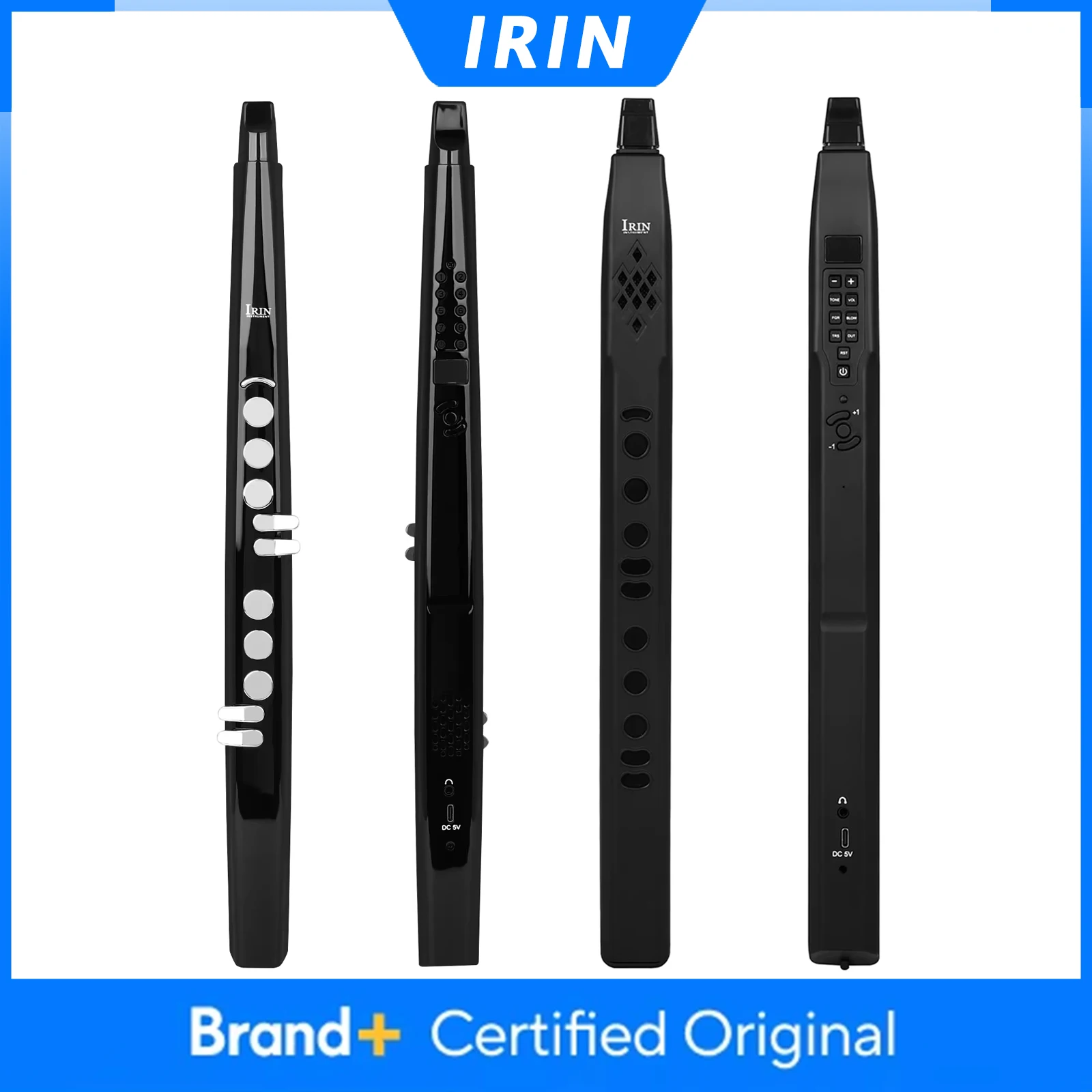 IRIN Electric Saxophone Blowpipe Imitation Flute Clarinet Various Sounds Mini Electronic Saxophone Intelligent Wind Instrument
IRIN Electric Saxophone Blowpipe Imitation Flute Clarinet Various Sounds Mini Electronic Saxophone Intelligent Wind Instrument