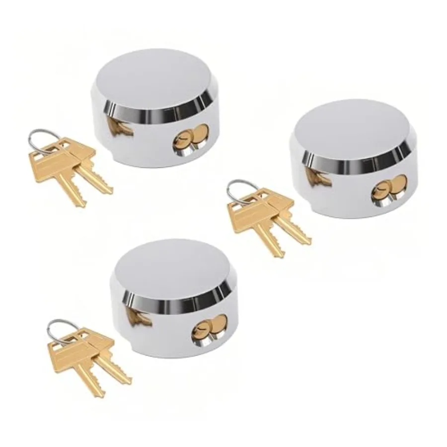 Hidden Shackle Trailer Puck Padlocks with Keyed Alike, 2-7/8" Puck Lock, Moving Trucks and Vans Door Lock, Soild Steel, Pack of
Hidden Shackle Trailer Puck Padlocks with Keyed Alike, 2-7/8" Puck Lock, Moving Trucks and Vans Door Lock, Soild Steel, Pack of