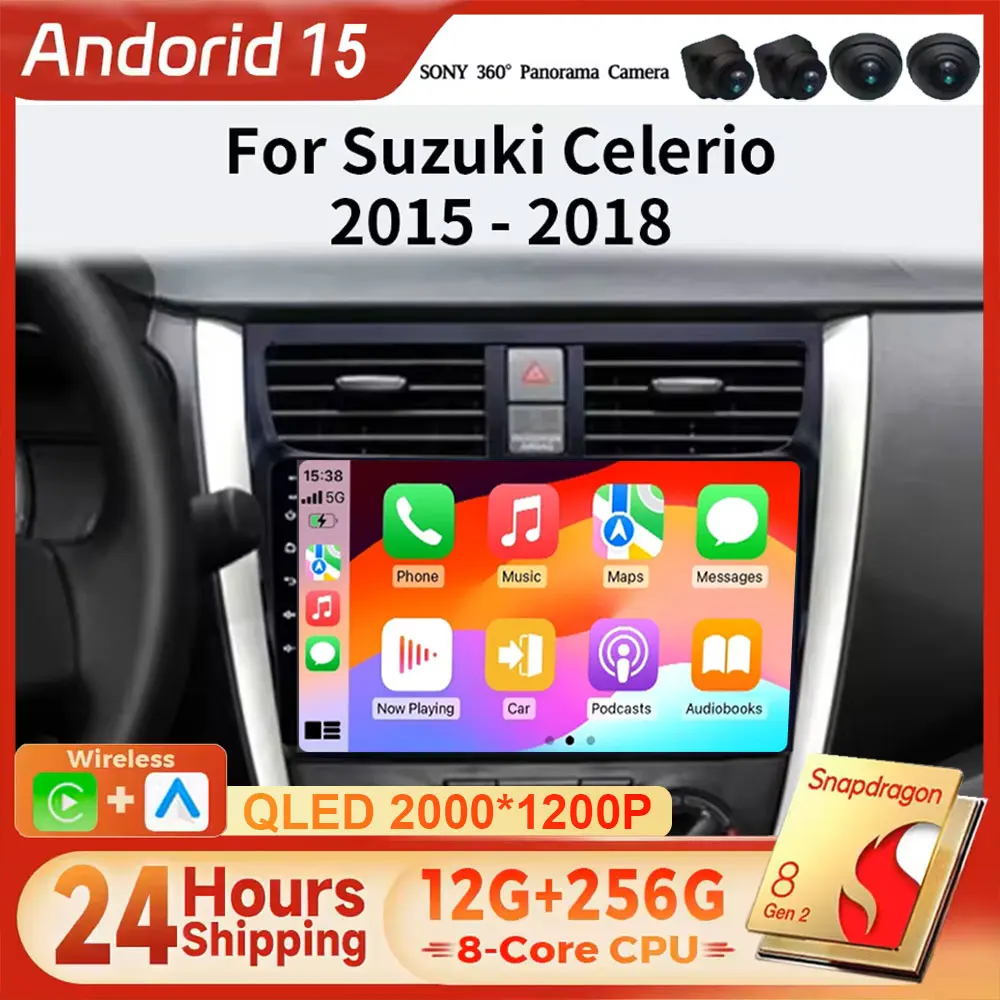 Android 15 For Suzuki Celerio 2015-2018 Car Radio Multimedia Video Player GPS Navigation Stereo Auto Carplay wifi 4G Head Unit
Android 15 For Suzuki Celerio 2015-2018 Car Radio Multimedia Video Player GPS Navigation Stereo Auto Carplay wifi 4G Head Unit