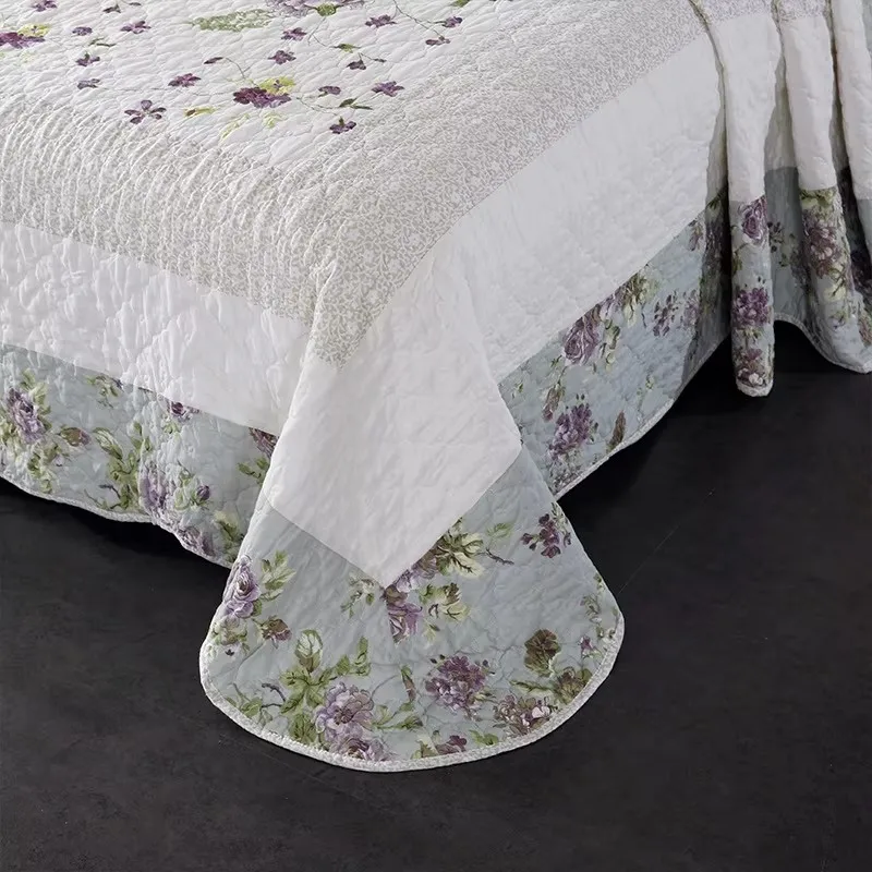 Elegant Embroidered Cotton Quilt Set 3PCS, King Size Bedspread with Pillowcase, Patchwork Lightweight Comforter Blanket for Bed
Elegant Embroidered Cotton Quilt Set 3PCS, King Size Bedspread with Pillowcase, Patchwork Lightweight Comforter Blanket for Bed