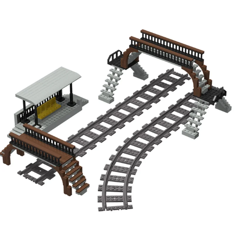 City Train Tracks Accessories Train Railway City Station Waiting Room Train Tunnel DIY Assembly Model
City Train Tracks Accessories Train Railway City Station Waiting Room Train Tunnel DIY Assembly Model