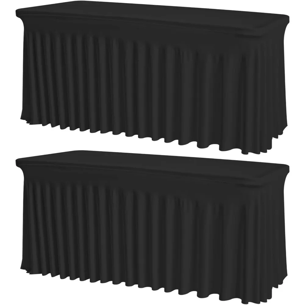 Черные прямоугольные эластичные скатерти для столов длиной 6 футов — моющиеся, без морщин и многоразовые чехлы из спандекса
Черные прямоугольные эластичные скатерти для столов длиной 6 футов — моющиеся, без морщин и многоразовые чехлы из спандекса