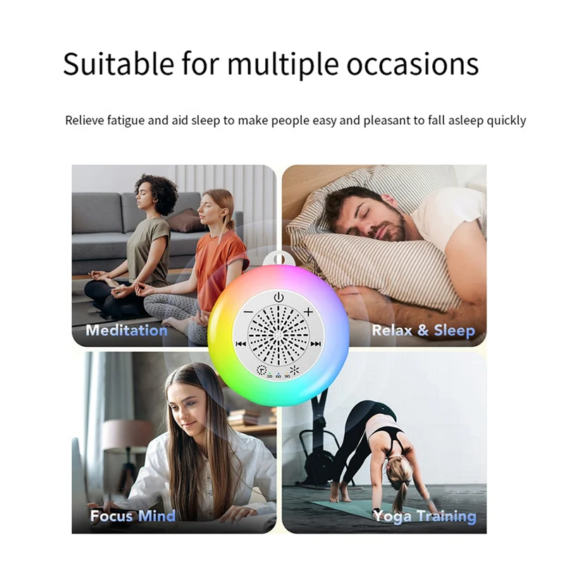 【NEW】White Noise Sound Machine Kids Sleep Sound Player With Colorful Light Timer Noise Player Timed Shutdown For Baby Adult
【NEW】White Noise Sound Machine Kids Sleep Sound Player With Colorful Light Timer Noise Player Timed Shutdown For Baby Adult