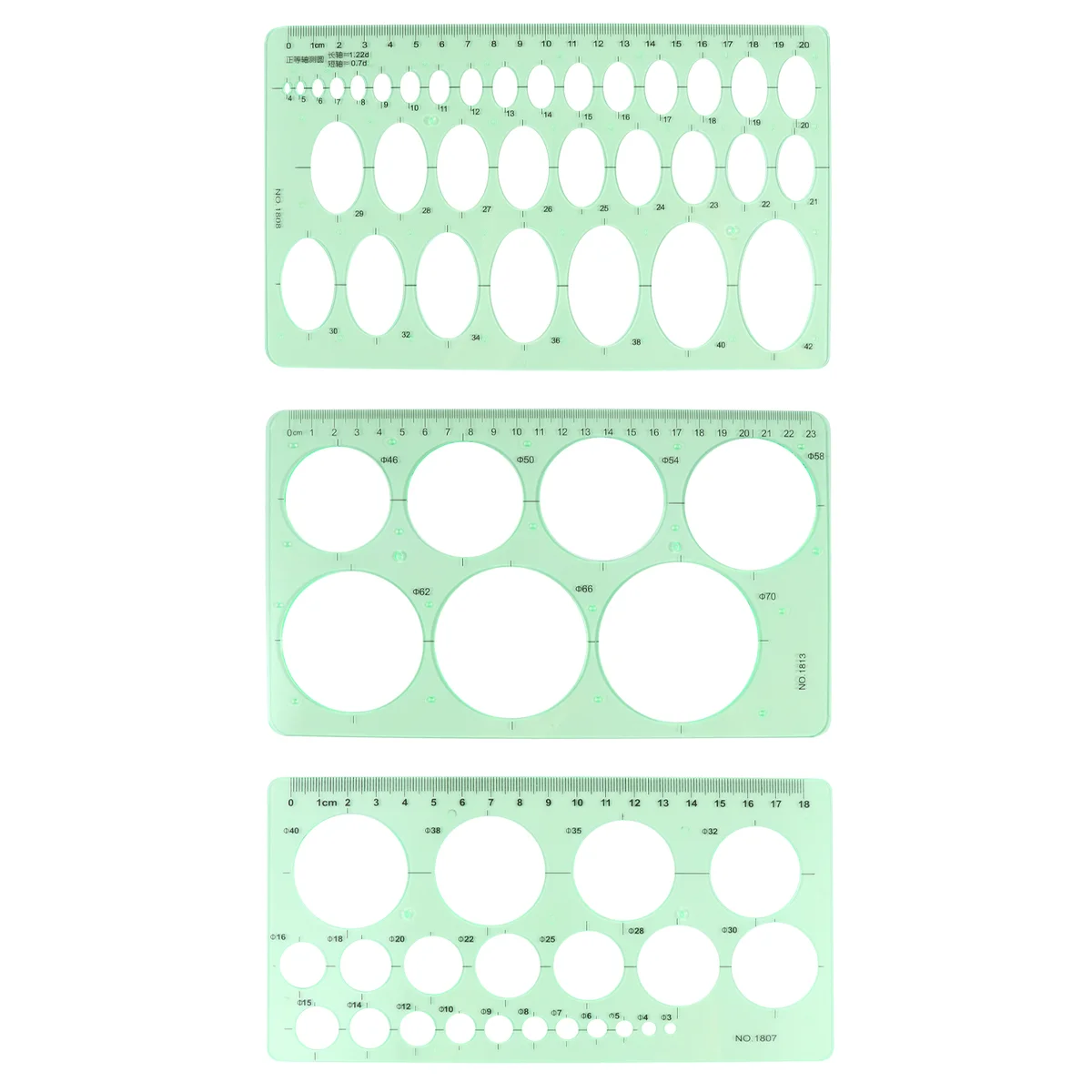3 Pcs Drawing Templates Set Transparent ABS Circle Ellipse Square Rulers Architecture Measuring Tool School Projects Design
3 Pcs Drawing Templates Set Transparent ABS Circle Ellipse Square Rulers Architecture Measuring Tool School Projects Design