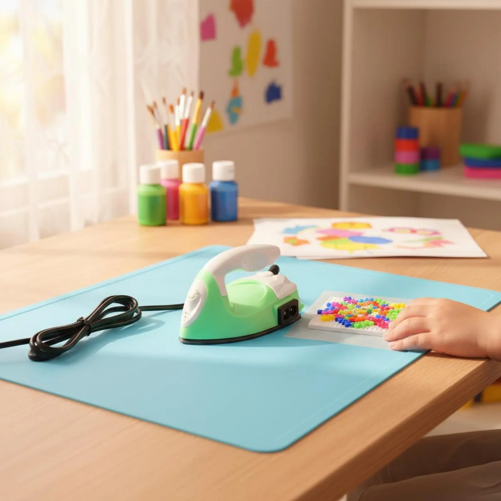 Mini Craft Iron Easy to Use Mini Heat Press Small Iron Lightweight Cute Design for Children, DIY Crafts
Mini Craft Iron Easy to Use Mini Heat Press Small Iron Lightweight Cute Design for Children, DIY Crafts