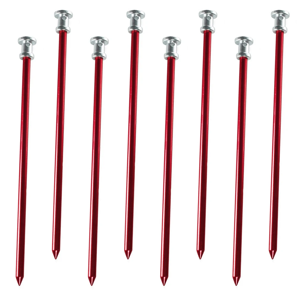 8pcs Luxury Tent Pegs Sturdy High Grade Aluminum Alloy Camping Stakes Outdoor Hiking Ground Nails Picnic Fix Rope Support Tents
8pcs Luxury Tent Pegs Sturdy High Grade Aluminum Alloy Camping Stakes Outdoor Hiking Ground Nails Picnic Fix Rope Support Tents