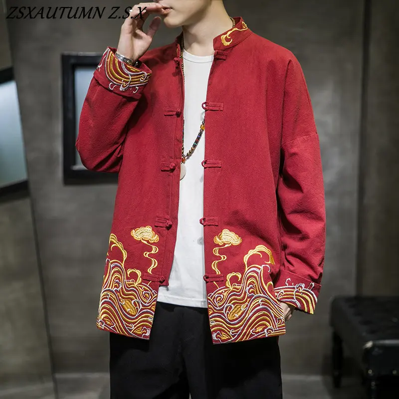 New Embroidered Jacket Mens Chinese Style 2023 Cotton Linen Tang Suit Disc Button China Tunic Suit Tops Traditional Men Cloting
New Embroidered Jacket Mens Chinese Style 2023 Cotton Linen Tang Suit Disc Button China Tunic Suit Tops Traditional Men Cloting