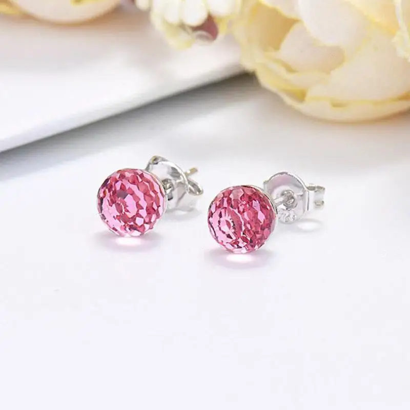 Fashion Colorful Crystal Ball Earrings Women's Ear Stud Multicolor Earring For Girls Korean Mini Stud Earrings Jewelry
Fashion Colorful Crystal Ball Earrings Women's Ear Stud Multicolor Earring For Girls Korean Mini Stud Earrings Jewelry
