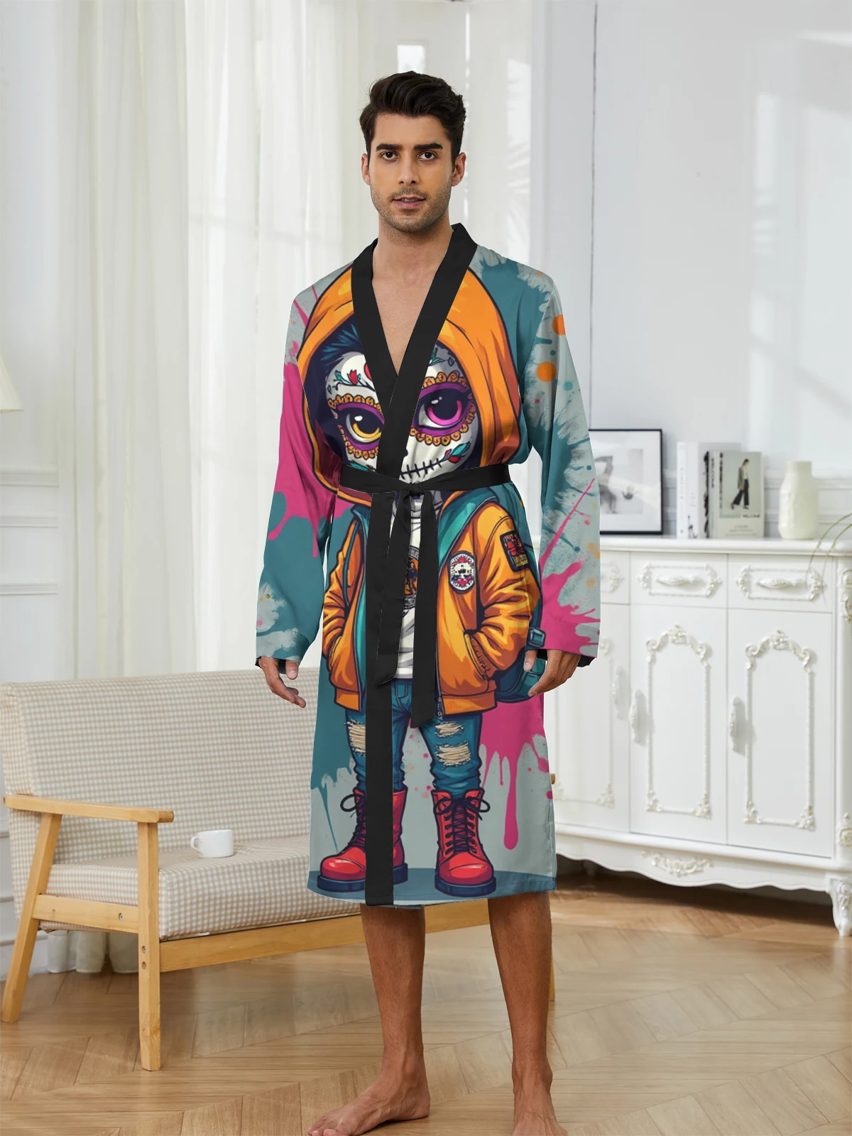 1pcs Men's Robes 2026 Spring/Summer Breathable Bathrobe men bath robe Bathrobe 3D Printed Graphic dressing gown robe
1pcs Men's Robes 2026 Spring/Summer Breathable Bathrobe men bath robe Bathrobe 3D Printed Graphic dressing gown robe