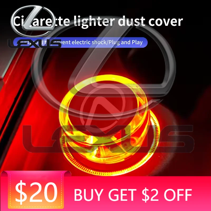 Emblems Car Cigarette Lighter Cover DustProof Decoration Cap For Lexus LS LC RZ IS350 ES300 GS350 CT200h GX460 LX570 RX500h NX30
Emblems Car Cigarette Lighter Cover DustProof Decoration Cap For Lexus LS LC RZ IS350 ES300 GS350 CT200h GX460 LX570 RX500h NX30